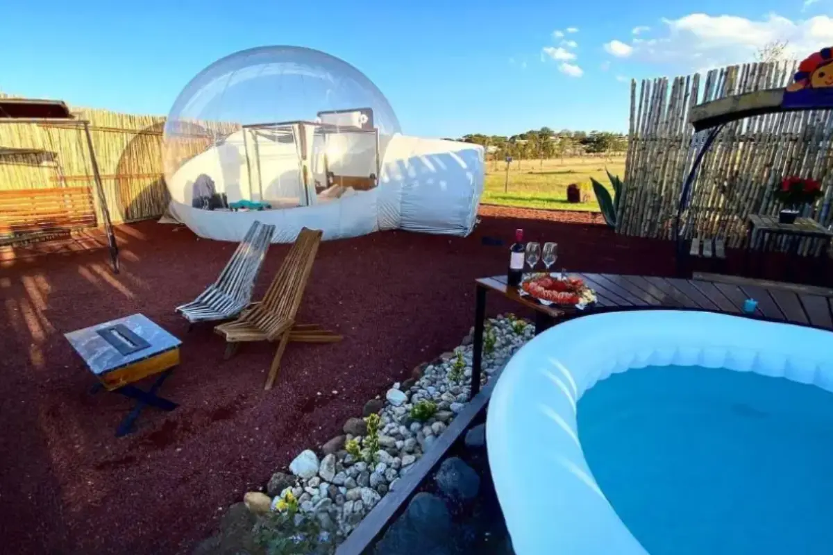 Hidalgo tiene un lugar para dormir en una burbuja, una aventura entre el lujo y la naturaleza. Foto: Las Marías Hotel Bubble Glamping
