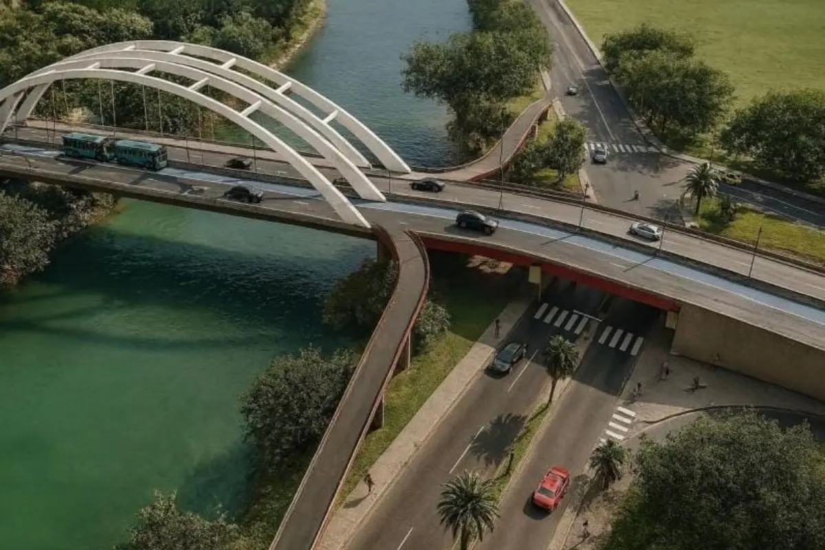 Puente en la ciudad de Villahermosa Foto: Gobierno de Tabasco
