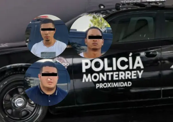 Arrestan a 3 hombres por narcomenudeo en Mesón Estrella tras operativo en Monterrey