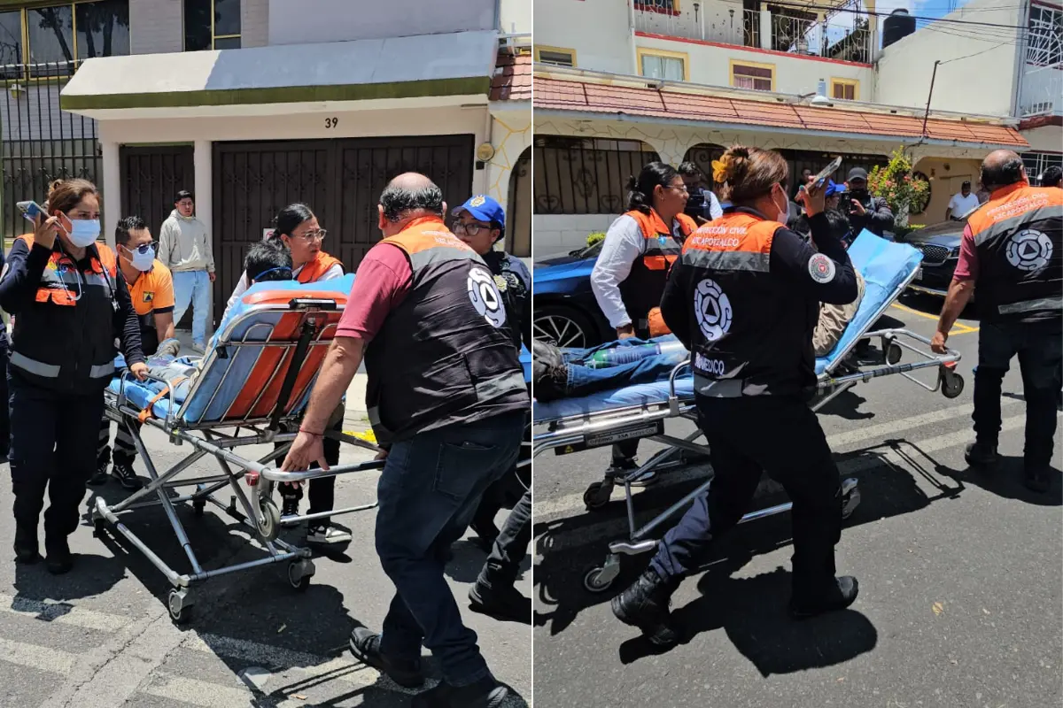 Trabajadores intoxicados en cisterna de CDMX.     Foto: Luis Antonio Alfaro