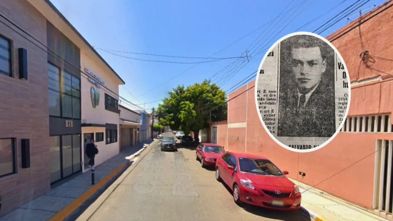 Calle Salvador Nava Rodríguez | Fotos: Google LLC. / Investigaciones Históricas - Durango, en Facebook.