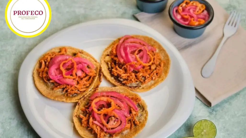 Así puedes preparar unos panuchos de cochinita pibil por 130 pesos, según Profeco