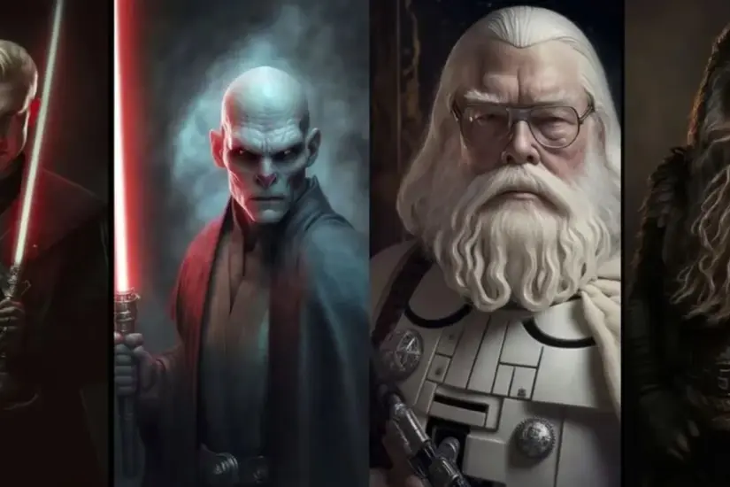 La combinación de Harry Potter y Star Wars realizada por una Inteligencia Artificial sorprendió a todos con su originalidad. Foto: Canva