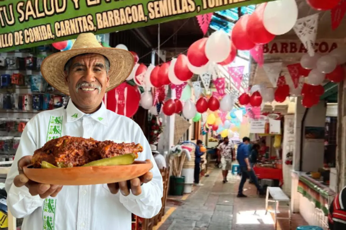 Prueba barbacoa de guajolote en el Edomex. Foto: X(@SECTURHidalgo) | Canva