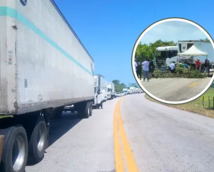 ¿Viajas por carretera a Mérida o Cancún? Hay bloqueo en la vía de Tabasco
