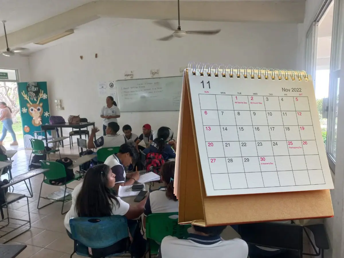 El Gobierno del Estado, a través de la Segey, publicó el martes el calendario escolar para el ciclo 2025-2026.- Fuente Segey y Canva