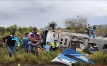 Tragedia en carretera Durango -Zacatecas: reportan niña sin vida en volcadura de un Ómnibus