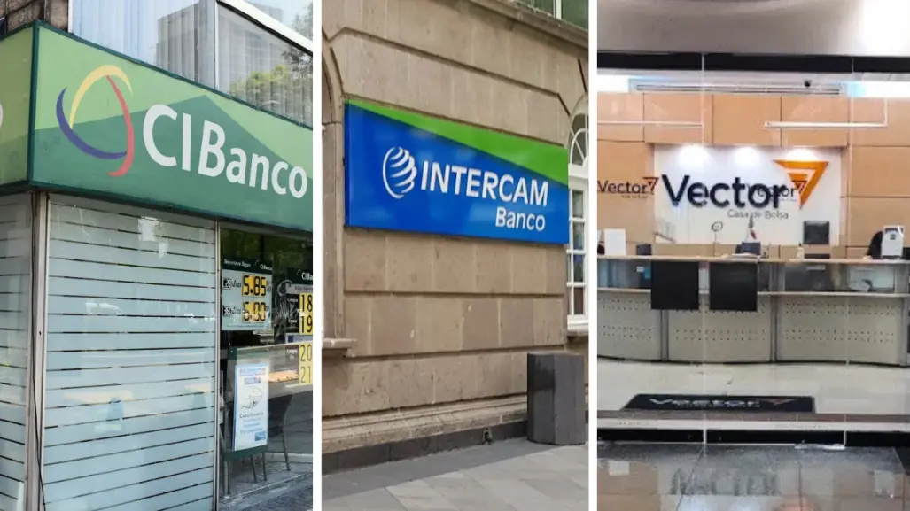 Comisión Nacional Bancaria sanciona a Intercam, CIBanco y Vector por 185 millones de pesos