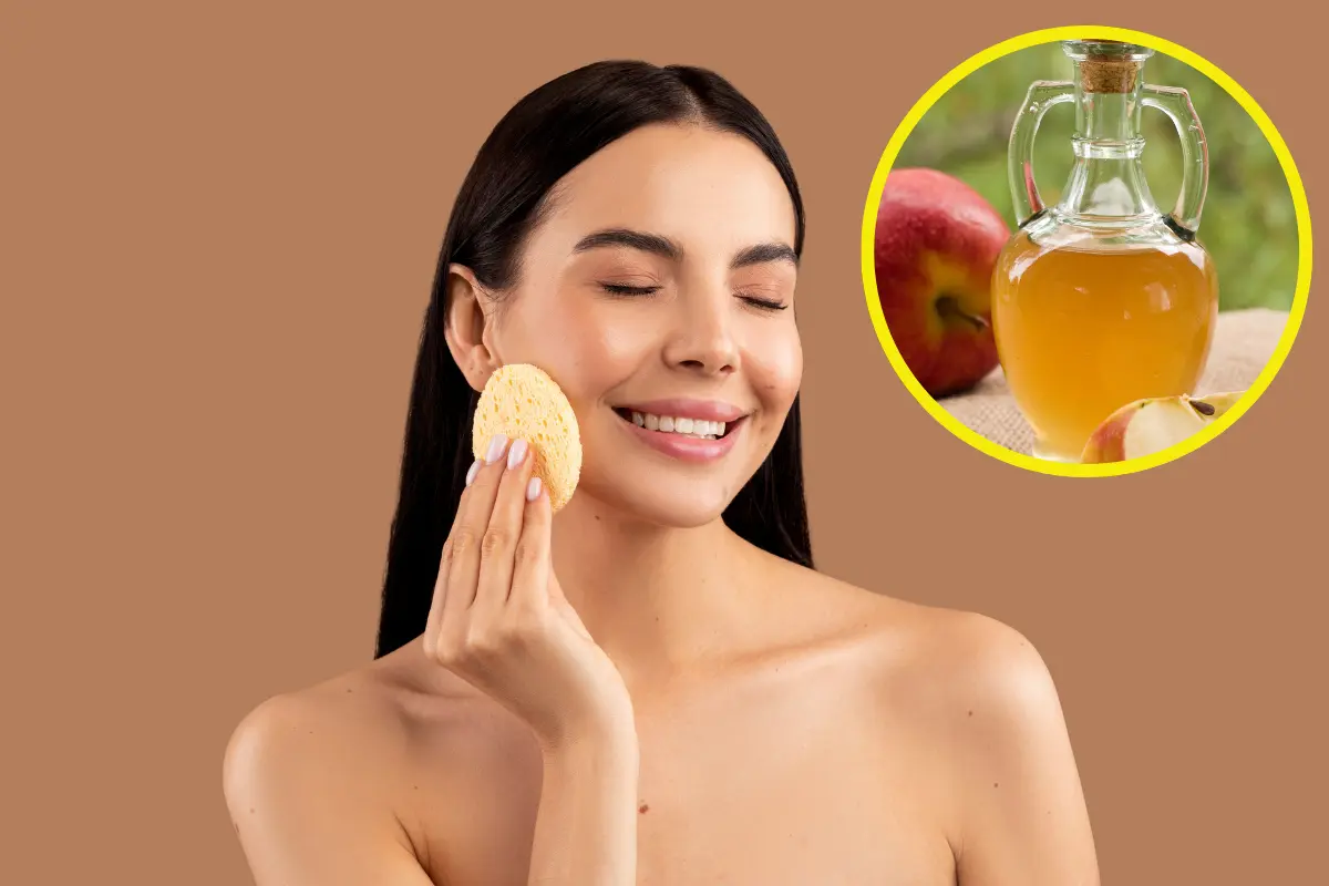 El vinagre de manzana contiene ácido málico, que ayuda a exfoliar suavemente la capa superficial de la piel, abriendo los poros y renovando las células. Foto: Canva