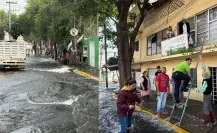 ¡Bajo el agua! Ruptura de tubería inunda casas en Ampliación Gabriel Hernández, en CDMX