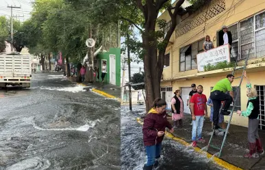 ¡Bajo el agua! Ruptura de tubería inunda casas en Ampliación Gabriel Hernández, en CDMX