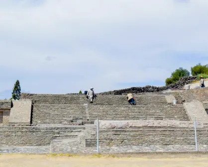 Lluvias causan desprendimiento de la pirámide de Cholula en Puebla