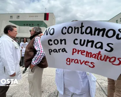 Médicos protestan en Toluca: denuncian falta de insumos y pagos en Hospital de la Mujer
