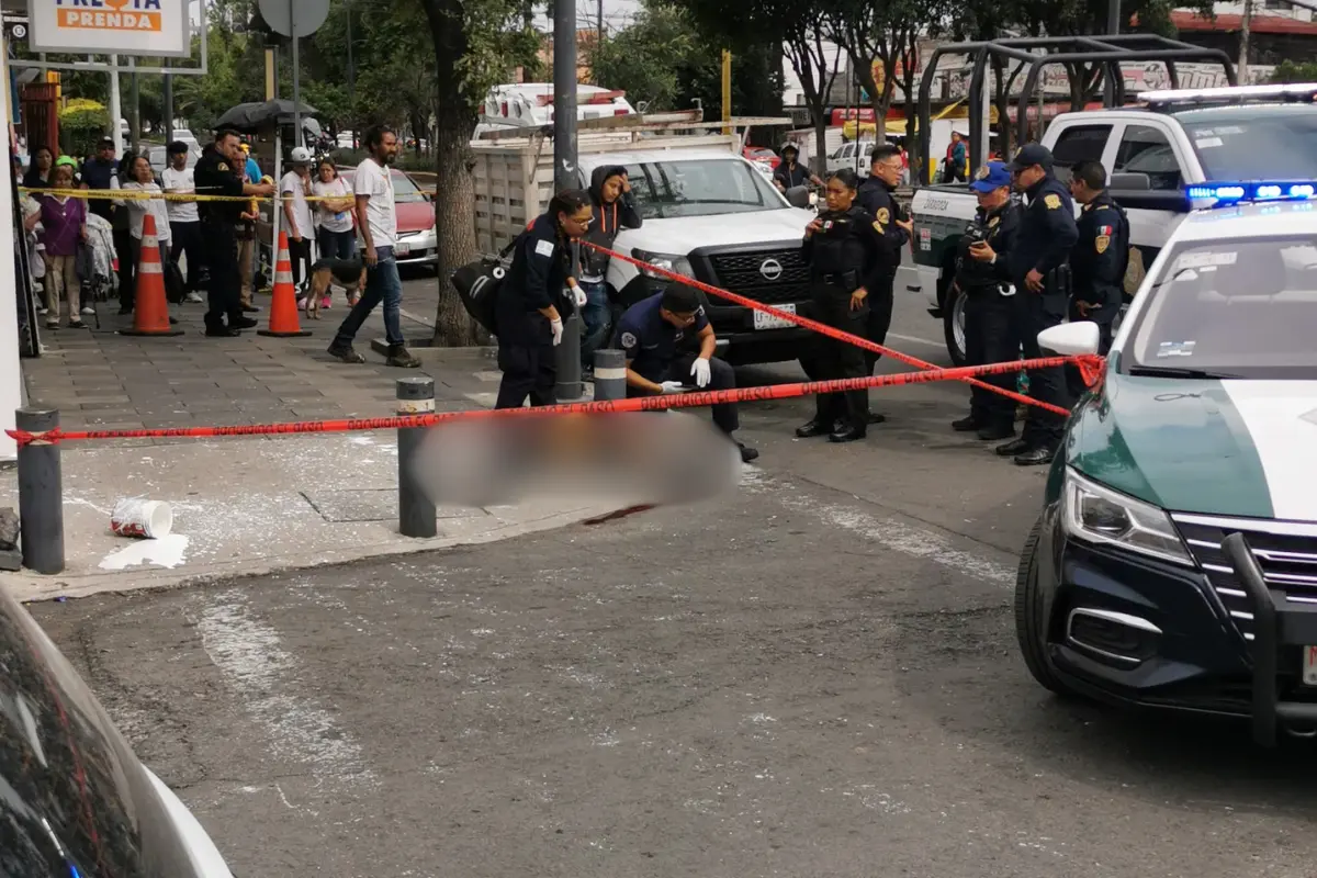 Accidente de motocicleta en alcaldía Venustiano Carranza. Foto: Luis Antonio Alfaro