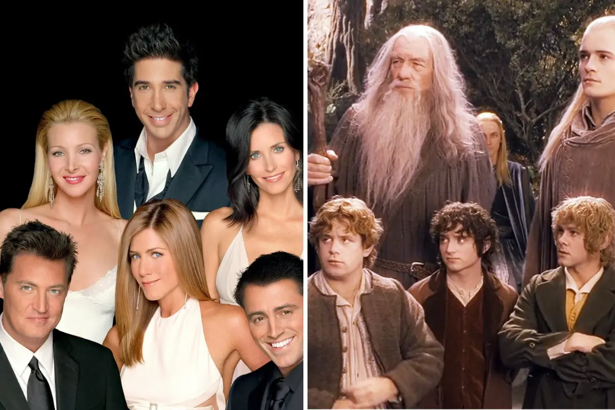 La creatividad desbordante de las redes sociales ha reimaginado a los personajes de Friends en el mágico mundo de El Señor de los Anillos. Foto: Canva