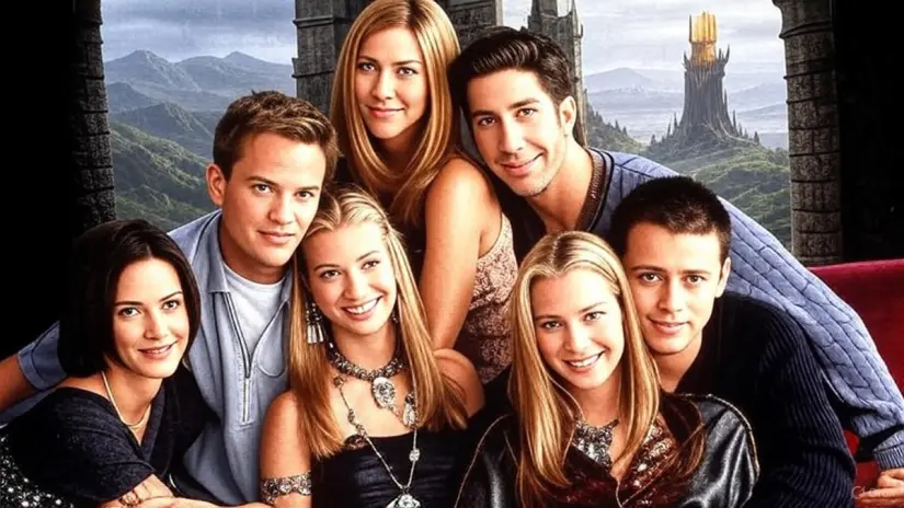La innovación tecnológica ha permitido a los fanáticos explorar cómo los queridos personajes de Friends se verían en el universo de El Señor de los Anillos. Foto: Canva