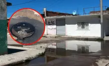 Esta colonia de Durango tiene problemas de aguas negras en una de sus principales calles