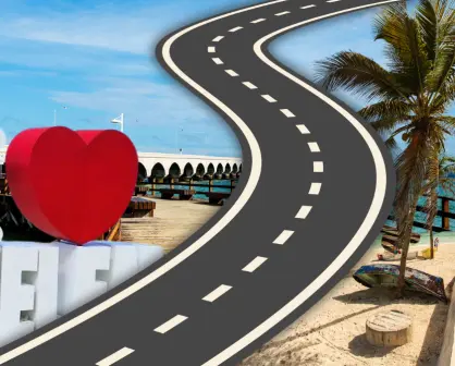 La carretera para llegar a 3 playas de Yucatán en menos de una hora