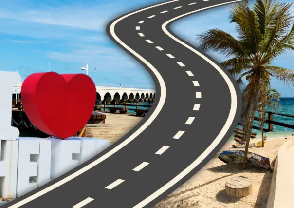 La carretera para llegar a 3 playas de Yucatán en menos de una hora