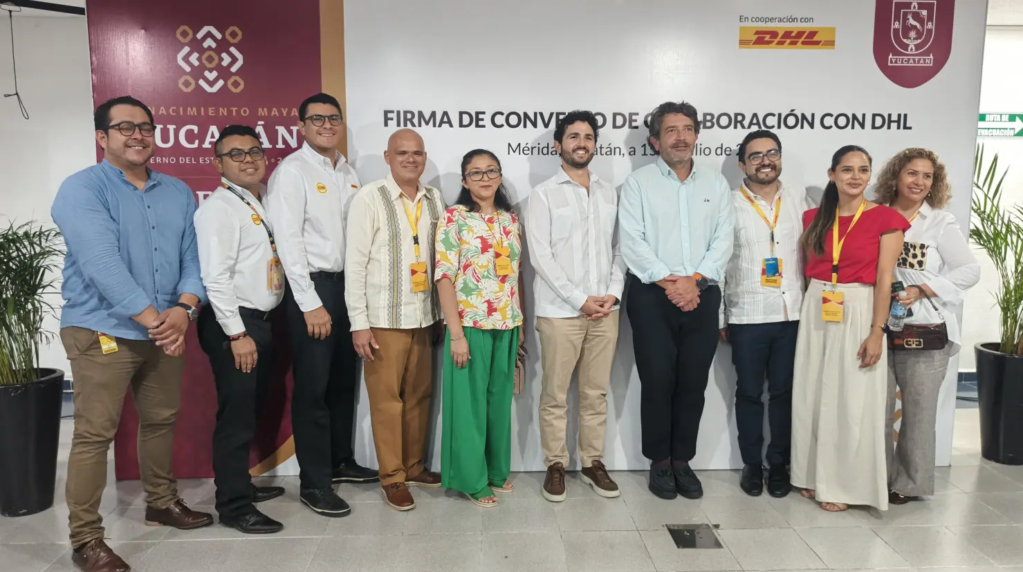 El Gobierno del Estado, a través de la SETY, firmó un convenio con la empresa de mensajería DHL para apoyar a la transformación digital y el crecimiento de las micro, pequeñas y medianas empresas de Yucatán.- Fuente Christian Espadas