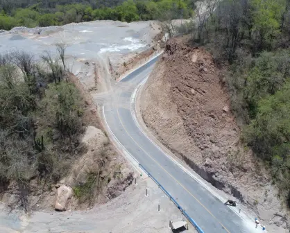 ¿Cuántos kilómetros de la carretera San Ignacio - Tayoltita están en Durango?