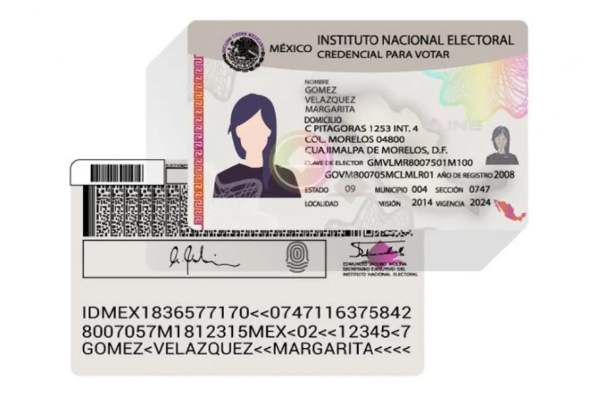 Credencial para votar Foto: Consulado de México