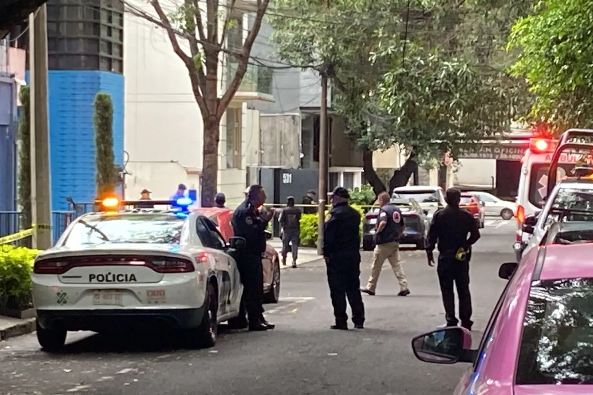 Lugar de los hechos de muerte de mujer en Polanco en CDMX. Foto: Luis Antonio Alfaro