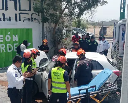 Accidente entre auto y tren deja una persona lesionada en Santa Catarina
