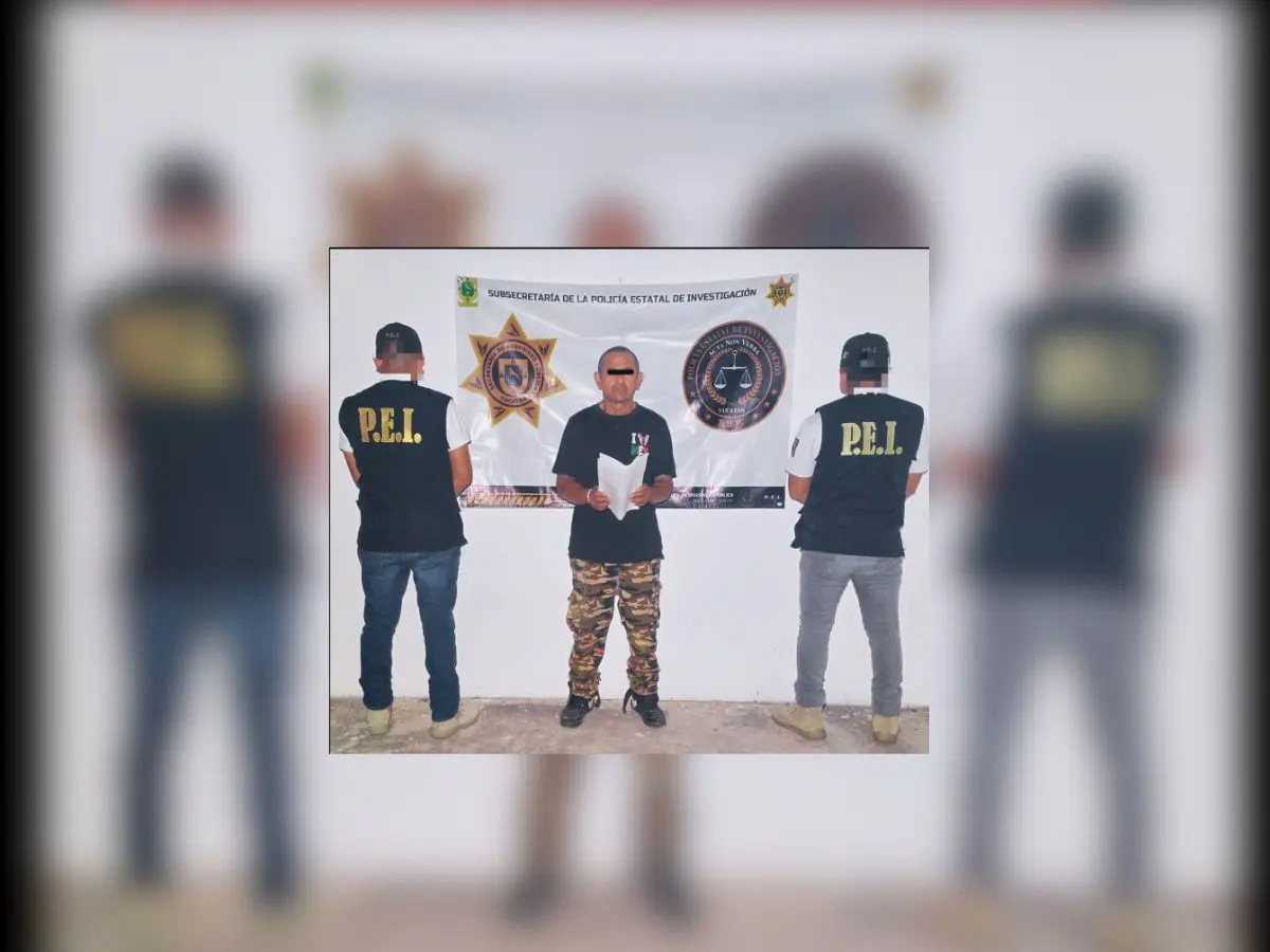 Juan Gerardo “N”, alias “Och”, acusado de los delitos de violación, abuso sexual agravado y robo calificado, fue detenido ayer martes por las autoridades de seguridad del estado.- Fuente SSP