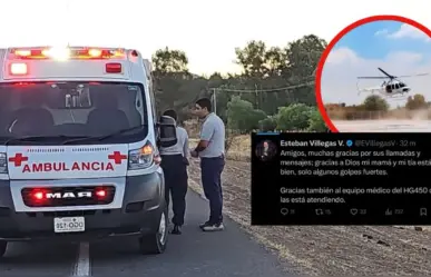 Mamá y tía de Esteban Villegas sufren accidente y confirma que ambas están bien