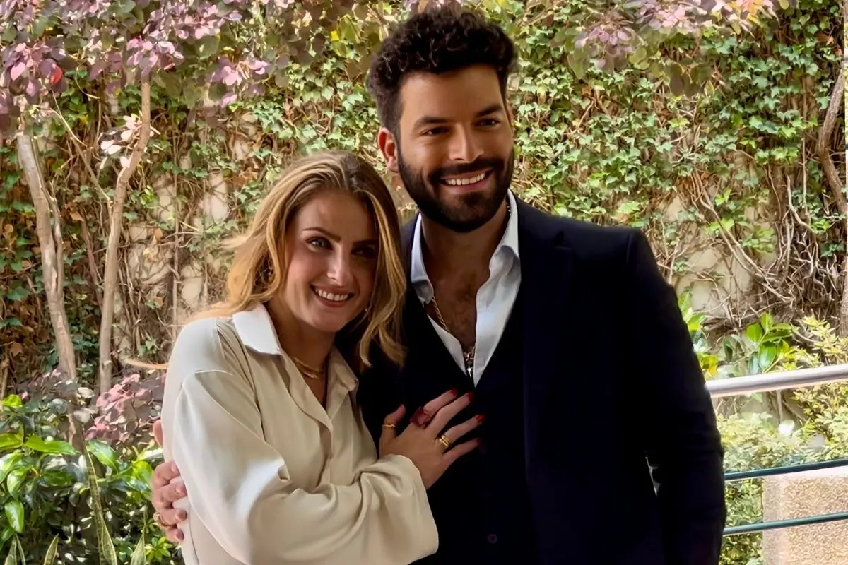 Adrián Di Monte y Nuja Amar recientemente celebraron su boda en Miami (Foto: LUIS ORTEGA)