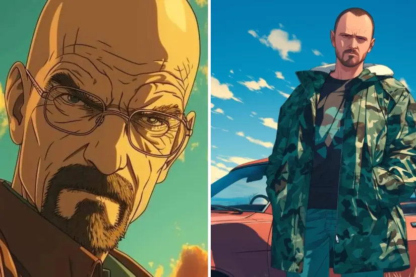La inteligencia artificial reimagina a Heisenberg con estética de anime y el resultado ha dejado sin palabras a los fans. Foto: Canva
