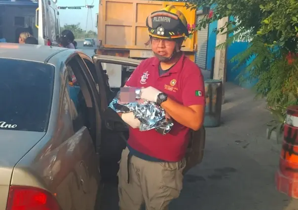 Parto de bebé sorprende a brigadistas de Escobedo