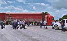 Productores de sorgo abren circulación en la carretera San Fernando