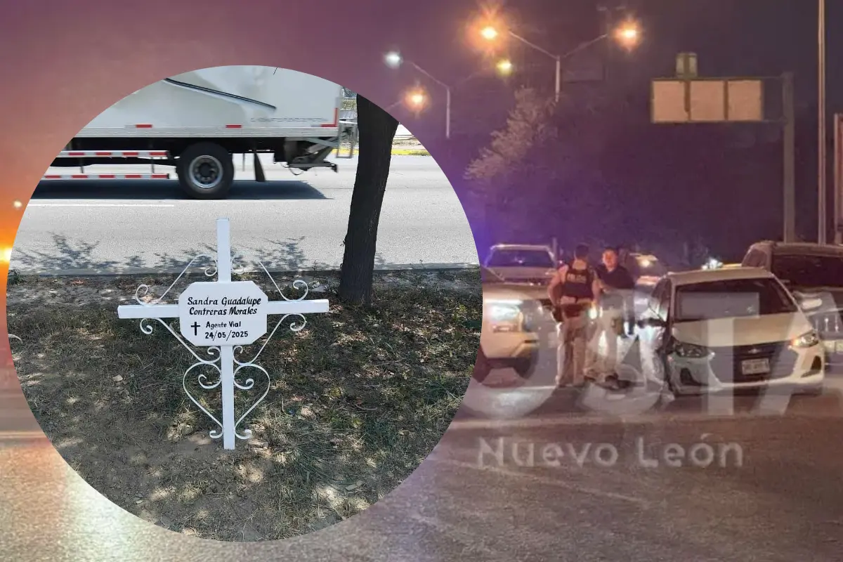 Ciudadanos indicaron que la cruz de la oficial vial, Sandra Guadalupe Contreras Morales, había sido robada. Foto: Canva.