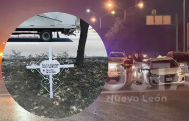 ¡Indignación en Santa Catarina! Roban cruz de oficial vial fallecida