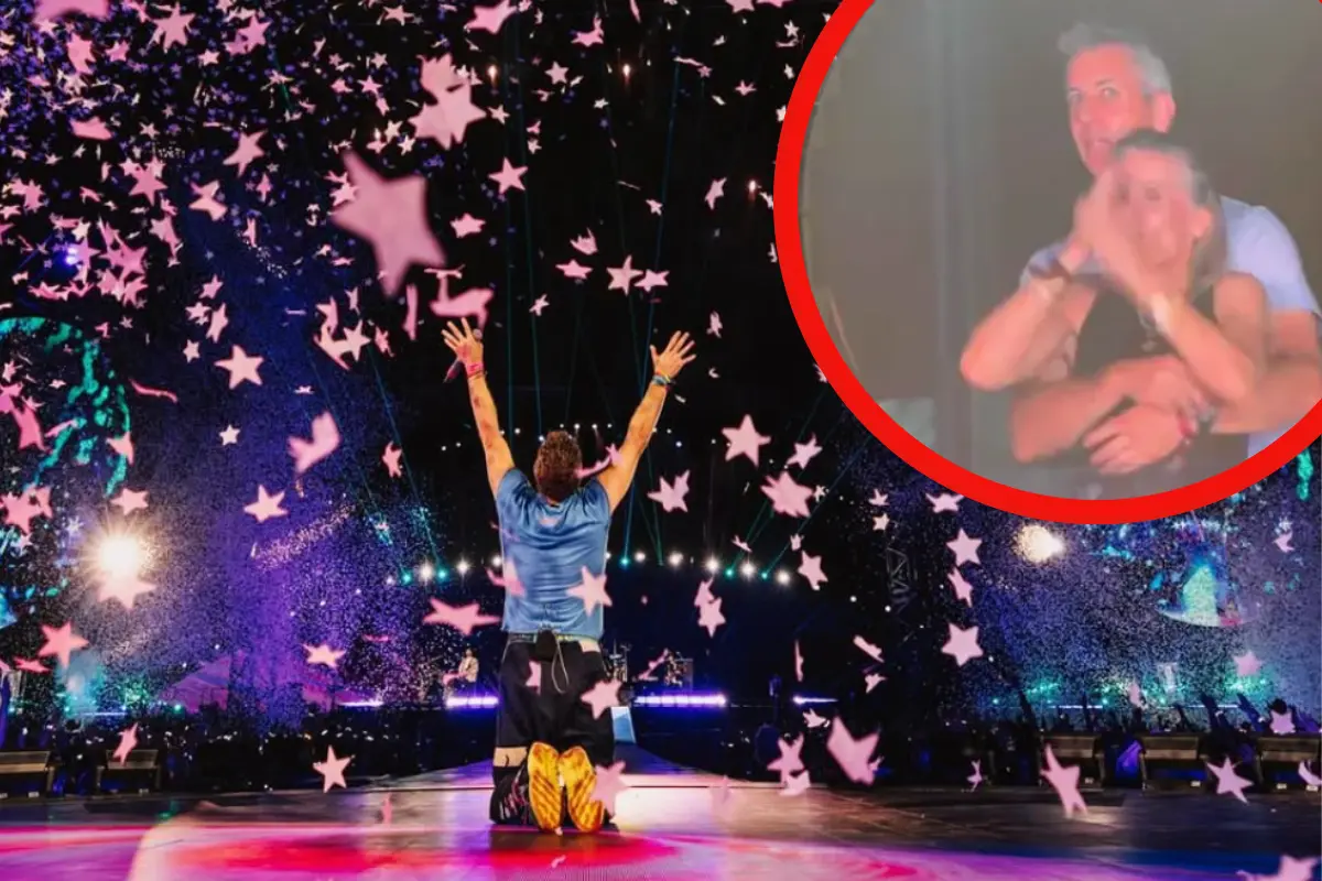 Coldplay revela por error una posible infidelidad en pleno concierto (Foto: IG @coldplay / Canva)