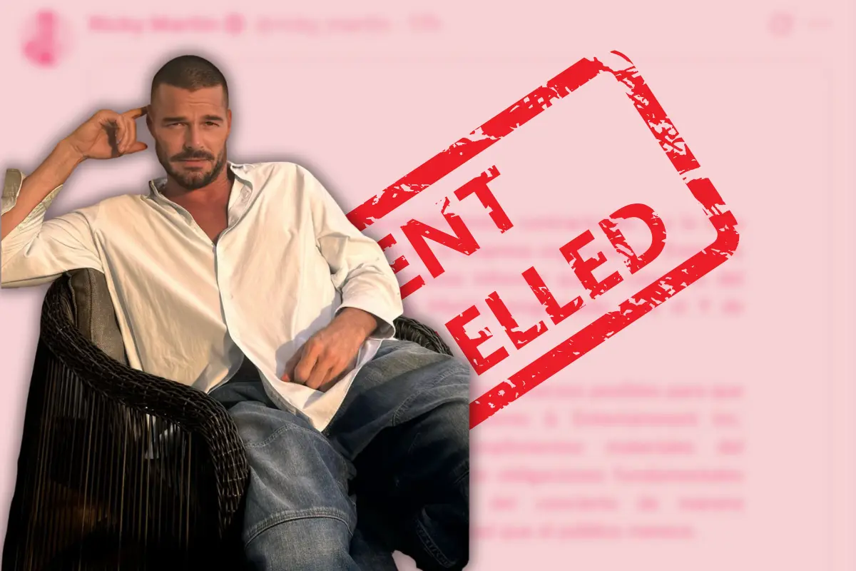 Ricky Martin cancela concierto en México (Foto: X @ricky_martin / Canva)