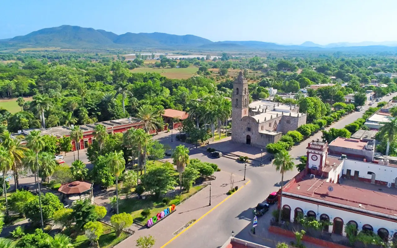 Vista aérea de Mocorito, Sinaloa. Foto: Gobierno de México