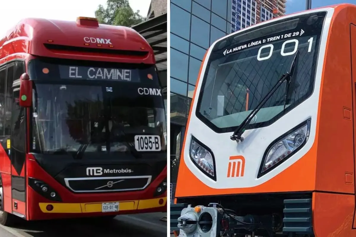 Metro y Metrobús en CDMX.  Foto: CANVA | Metro CDMX | IMER