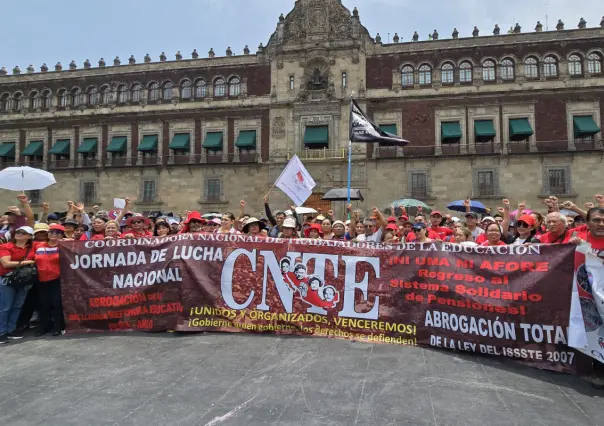 Mega marcha de la CNTE: entregan a Claudia Sheinbaum carta con demandas clave