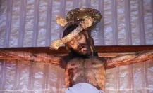 Termina INAH con revisión del Santo Cristo de la Capilla, este fue el diagnóstico