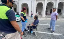 Manifestante cumple 40 días en huelga de hambre; bloquea vialidad en Xalapa