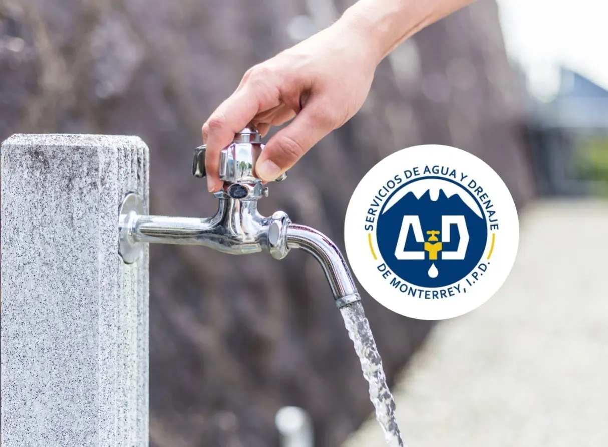 Agua y Drenaje de Monterrey agradece la comprensión de los habitantes de las colonias sin suministro. Foto: Canva/Agua y Drenaje de Monterrey.