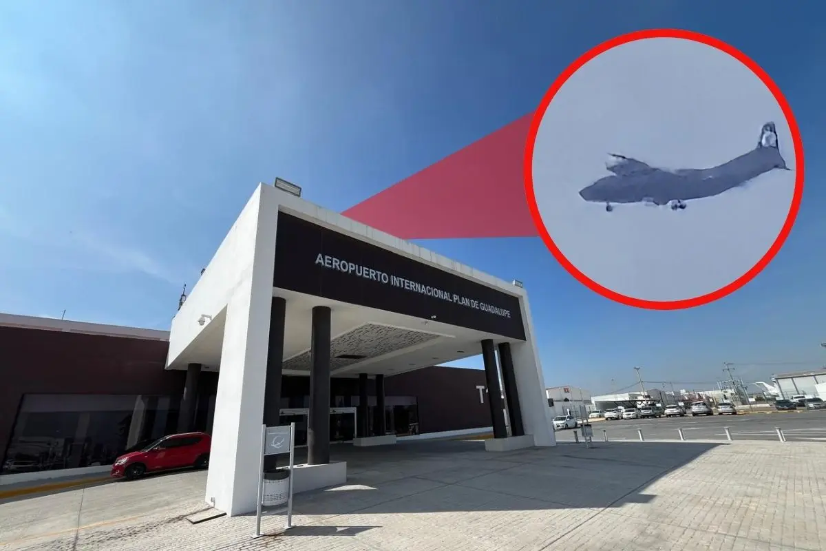 Avión con humo negro alarma a ciudadanía en Ramos Arizpe / Foto: Marco Juárez | Canva