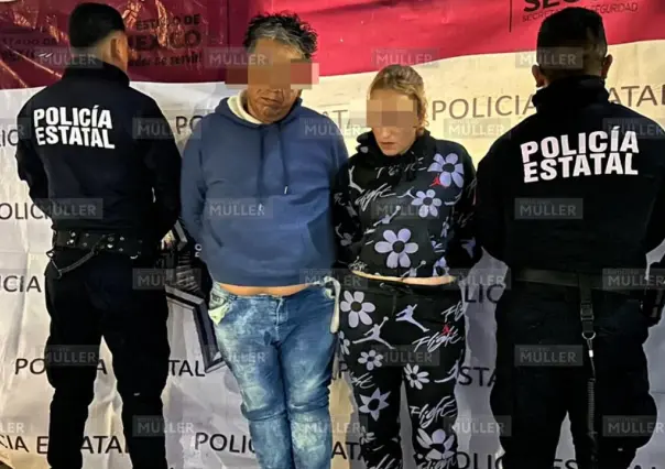 Detienen en Ecatepec a pareja que usaba subametralladora para robar en transporte público