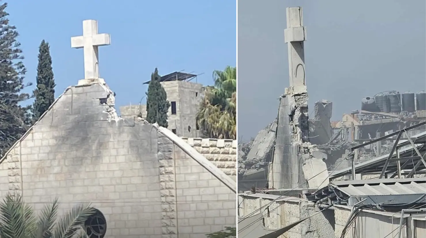 Netanyahu admite “error” en bombardeo a iglesia en Gaza. Foto: X (@carolinagky)