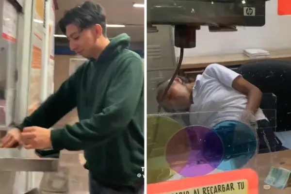 VIDEO | Metro CDMX investiga a trabajadora captada dormida en la taquilla de la estación