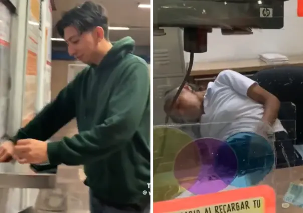 VIDEO | Metro CDMX investiga a trabajadora captada dormida en la taquilla de la estación