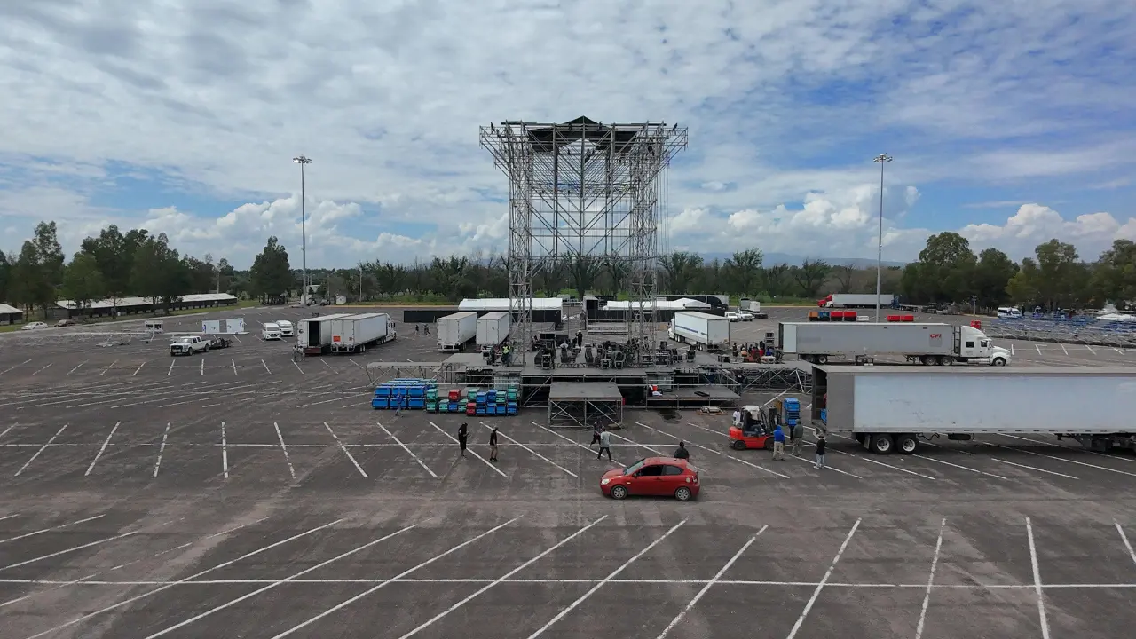 Inicia la Feria de Durango, pero durante los primeros días no prestará servicio el estacionamiento 2. Foto: Alejandro Ávila.